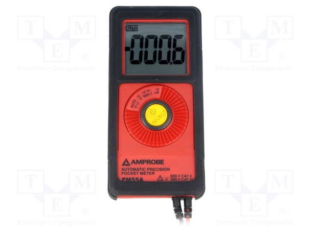 YLEISMITTARI - LCD - (6000) - 5X/S - VDC: 1MV÷6V,60V,600V - Digitaaliyleismittarit - PM55A - 1