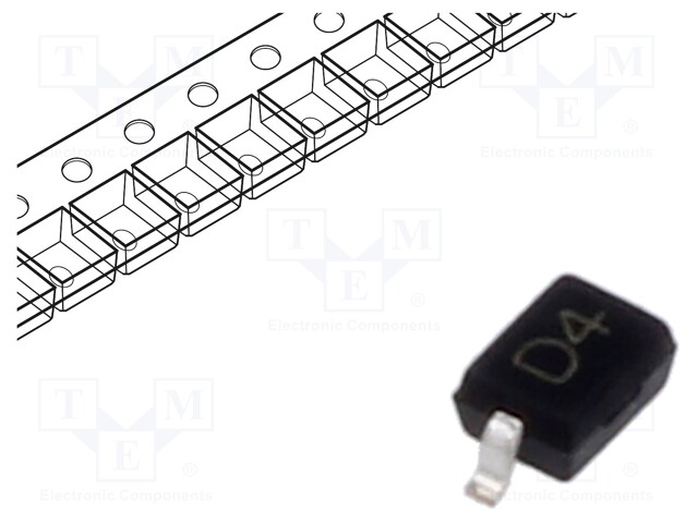 DIODI: TVS - 2KW - 4,7÷6,5V - KAKSISUUNTAINEN - SOD323 - RULLA,TEIPPI - Diodit - STS321045B502-EA - 1