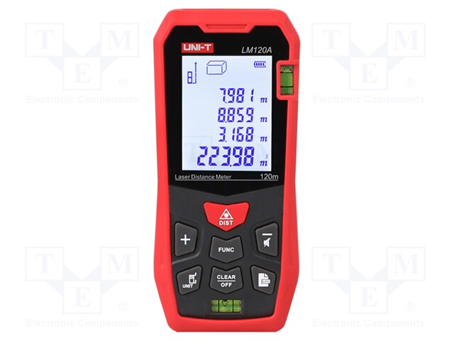 ETÄISYYSMITTARI - LCD 2" MITT.TARKK: ±2MM - RESOL: 0,001M - Etäisyysmittarit - LM120A - 1