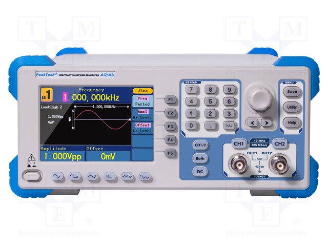 LABORATORY GENERATOR: ARBITRARY, FUNCTION - LCD TFT 3,9" - CH: 2 - Funktiogeneraattorit ja taajuuslaskimet - PKT-P4124A - 1