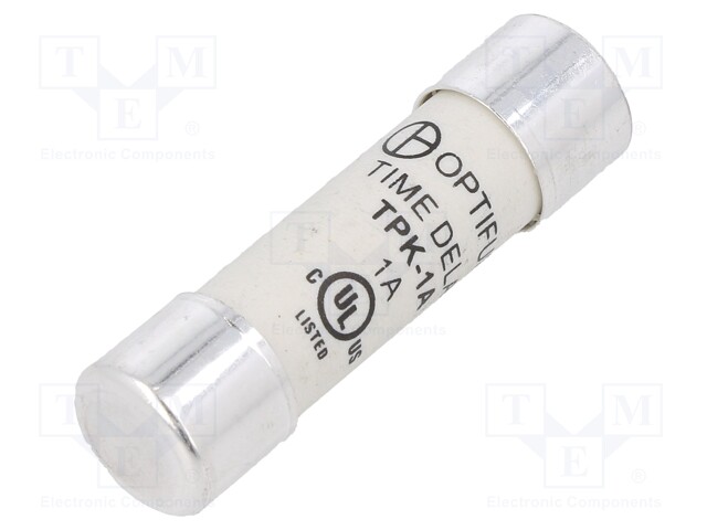 1A - 500VAC - HIDAS SULAKE - 10,3X38MM - Sulakkeet 10,3x38mm - TPK-1A - 1