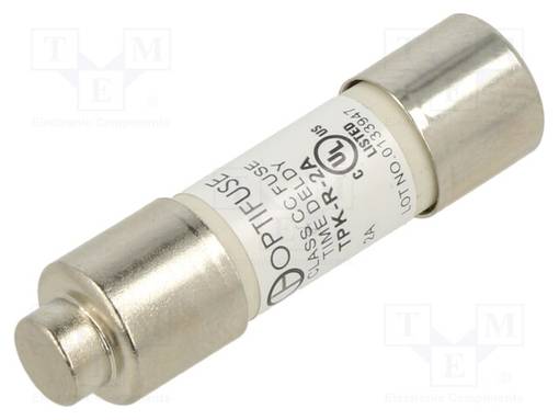 2A - 600VAC - 300VDC - AIKAVIIVESULAKE - Sulakkeet 10,3x38mm - TPK-R-2A - 1