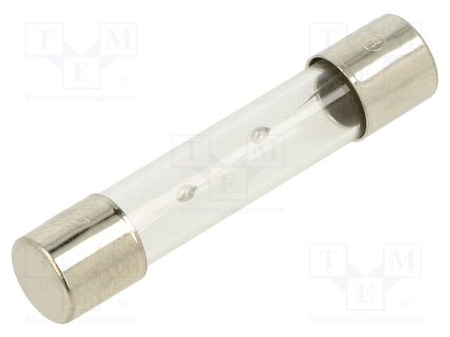6A - 250VAC - HIDAS SULAKE - LASISULAKE - Sulakkeet 6,3x32mm - hitaat - TSA-6A - 1