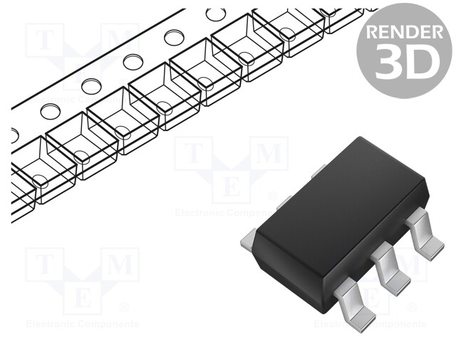 IC: DRIVER - PORTIN OHJAIN - SOT363 - -2÷2A - CH: 1 - 40VDC - MOSFET/IGBT ajurit - ZXGD3009DYTA - 1