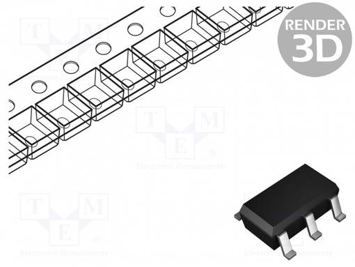 IC: MITTAUSVAHVISTIN - 0,3÷2MHZ - 2,5÷20V - SOT25 - 25MA - Operaatiovahvistimet - SMD - ZXCT1010E5TA - 1
