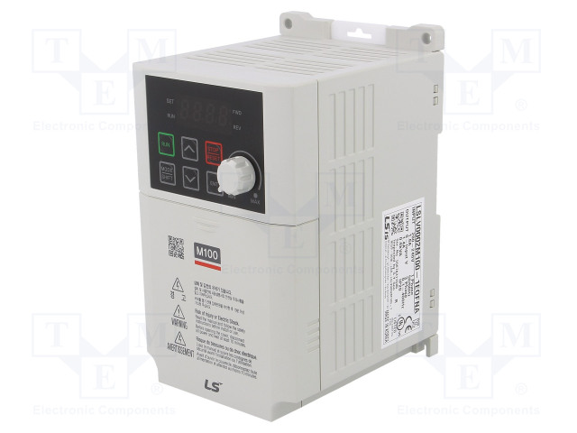 AUTOMATION MODULE: INVERTER - MAX MOTOR POWER: 0.2KW - 0÷400HZ - Yksivaiheiset vaihtosuuntaajat - LSLV0002M1001EOFNA - 1