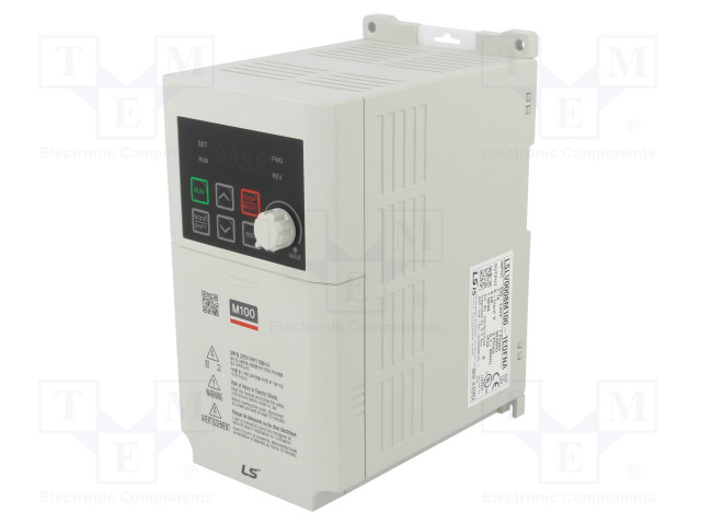 AUTOMATION MODULE: INVERTER - MAX MOTOR POWER: 0.75KW - 0÷400HZ - Yksivaiheiset vaihtosuuntaajat - LSLV0008M1001EOFNA - 1