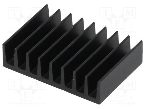 JÄÄHDYTYSLEVY - MUSTA - L: 13MM - W: 19MM - H: 4,8MM - 29K/W - Jäähdytyslevyt - ICKSMDB13SA - 1