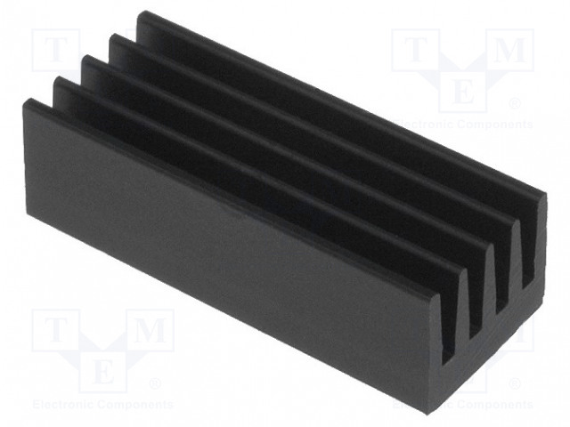 JÄÄHDYTYSLEVY - MUSTA - L: 21MM - W: 8MM - H: 6MM - 33K/W - Jäähdytyslevyt - ICKSMDF21SA - 1