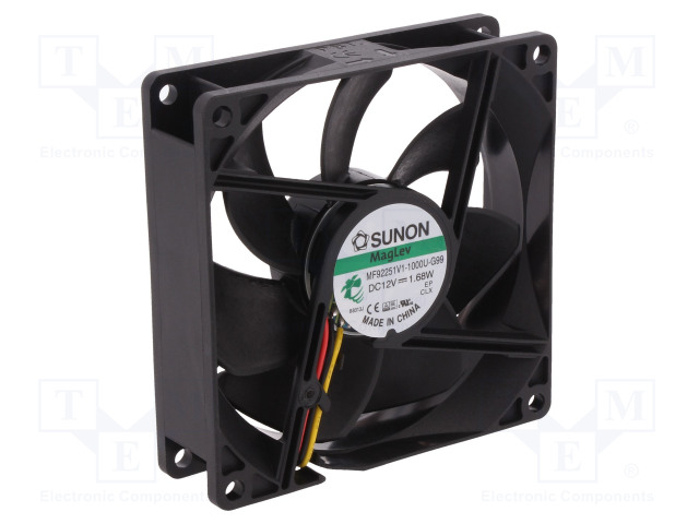 LAITETUULETIN - DC - 12VDC - 92X92X25MM - 87,04M3/H - 34DBA - DC 12V tuulettimet - MF92251V1-G99-A - 1
