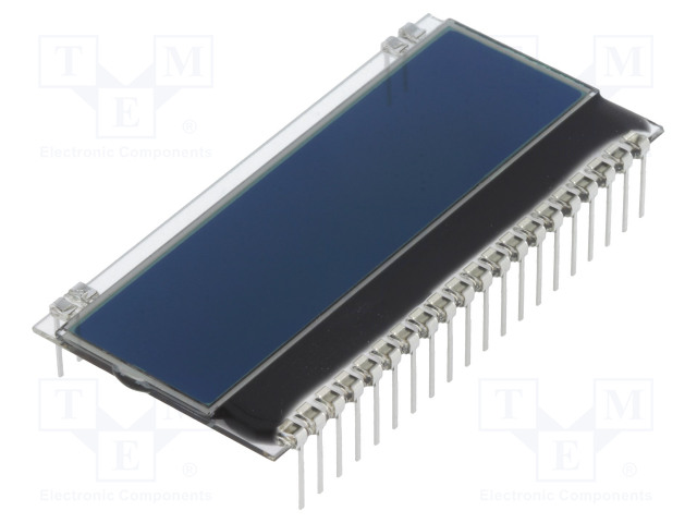 LCD NÄYTTÖ - AAKKOSNUMEERINEN - FSTN NEGATIVE - 8X1 - MUSTA - PIN: 20 - Aakkosnumeeriset LCD-näytöt - EADOGM081S-A - 1