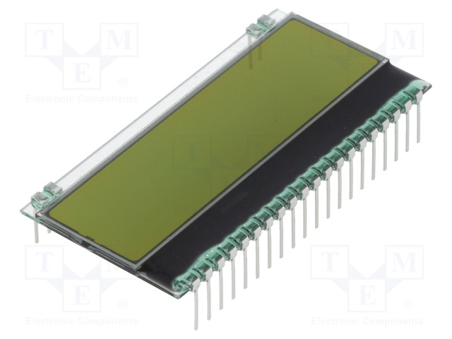 LCD NÄYTTÖ - AAKKOSNUMEERINEN - STN POSITIVE - 8X1 - KELTAVIHREÄ - Aakkosnumeeriset LCD-näytöt - EADOGM081E-A - 1