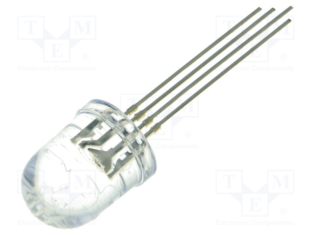 LED - RGB - 10MM - 30° - ETUOSA: KUPERA - 1,8÷2,6/2,9÷3,6/2,9÷3,6VDC - Pyöreät LEDit - OSTAMCA131A - 1