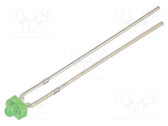 LED - KELTAVIHREÄ - 1,8MM - VILKKUVA - 45÷68MCD - 30° - 3÷5VDC - 20MA - Efektiledit - OSG8HS7334A - 1