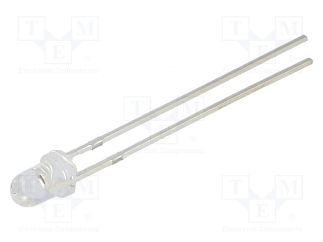 LED - 3MM - PUNAINEN - 5800÷7000MCD - 30° - KUPERA - 1,8÷2,6VDC - ErikoisLEDit - OSR7CA3131A - 1