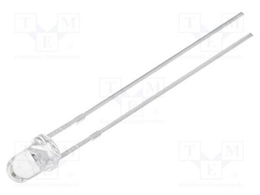 LED - 3MM - VIHREÄ (AQUA) - 30° - ETUOSA: KUPERA - 2,8÷3,6V - 8÷8,6LM - Pyöreät LEDit - OSC44L3131A - 1