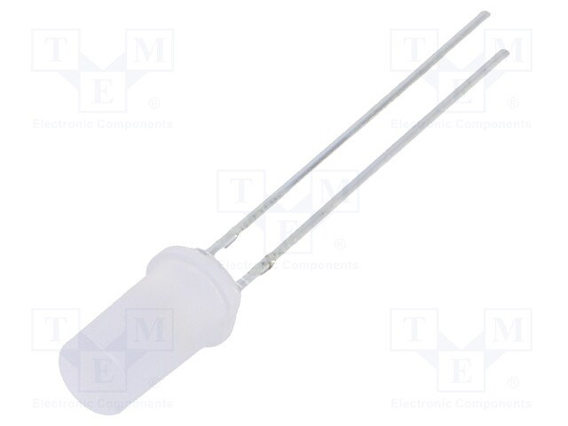 LED - LÄMMIN VALKOINEN - 5MM - 750÷900MCD - 180° - ETUOSA: LITTEÄT - Pyöreät LEDit - OSMMD25TK2A - 1