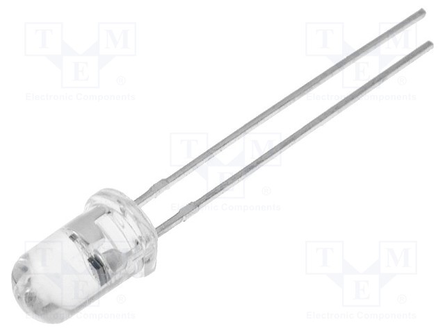 LED - ORANSSI (ORANGE PEACH) - 5MM - 15° - ETUOSA: KUPERA - 2,8÷3,6VDC - Pyöreät LEDit - OSCG4L5111A - 1