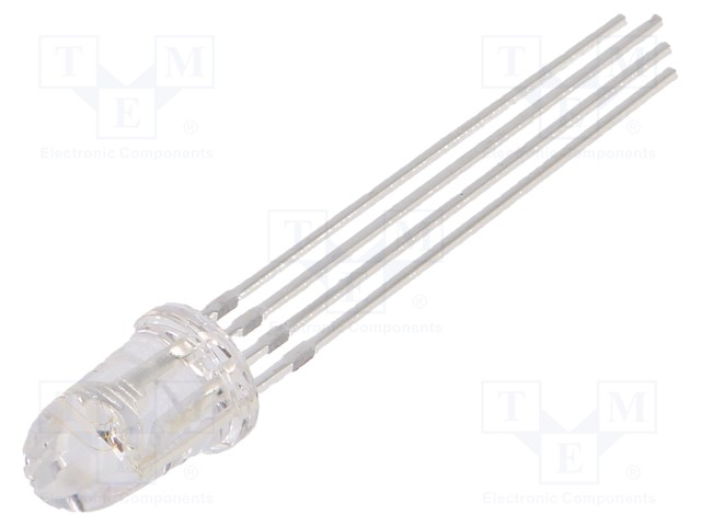 LED - RGB - 5MM - 8° - ETUOSA: KUPERA - 2,1÷2,6/3,1÷3,6/3,1÷3,6VDC - Pyöreät LEDit - OSTAPA5201A - 1