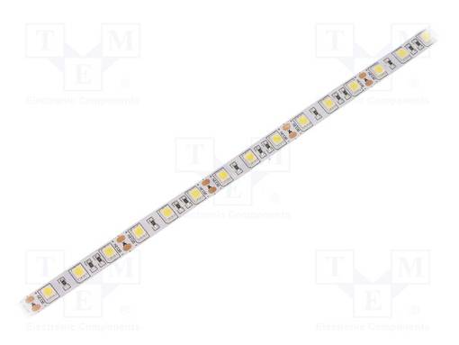 LED-NAUHA - KYLMÄVALKOINEN - 5050 - LED/M: 60 - 10MM - VALKOINEN PCB - LED nauhat ja modulit - HH-50KGI-5050FWNA - 1