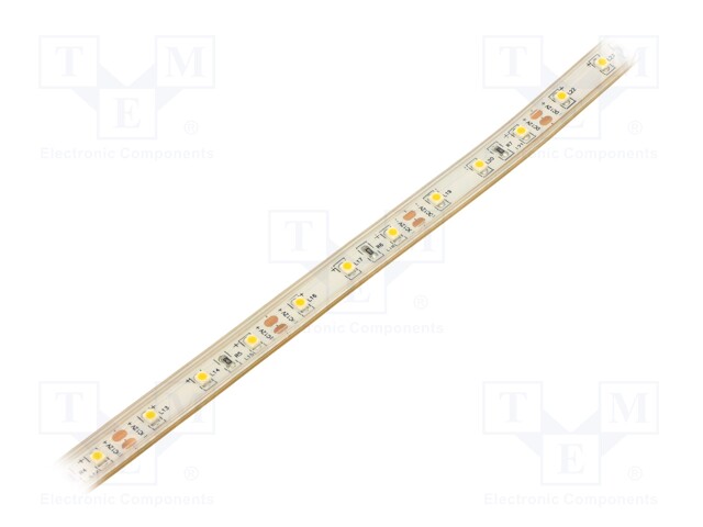 LED-NAUHA - LÄMMIN VALKOINEN - 3528 - LED/M: 60 - 8MM - VALKOINEN PCB - LED nauhat ja modulit - HH-30KGG-3528FAA - 1