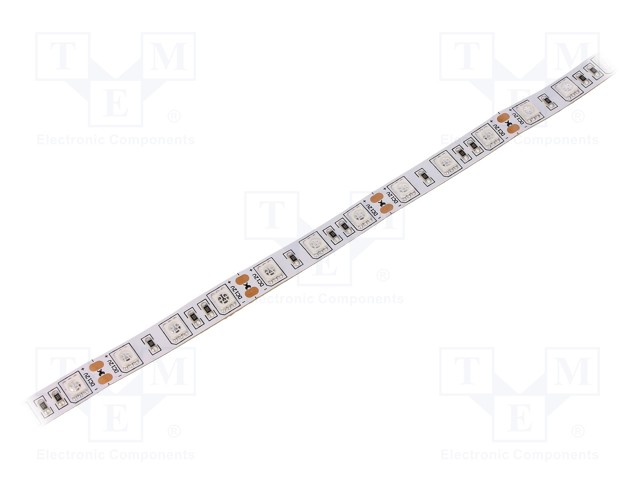 LED-NAUHA - PUNAINEN - 5050 - LED/M: 60 - 10MM - VALKOINEN PCB - IP20 - LED nauhat ja modulit - HH-RDGI-5050FWNA - 1