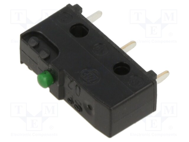 MIKROKYTKIN SNAP ACTION - 0,1A/250VAC - 0,1A/80VDC - ILMAN VIPUA - SANP ACTION mikrokytkimet - DB3C-C1AA - 1