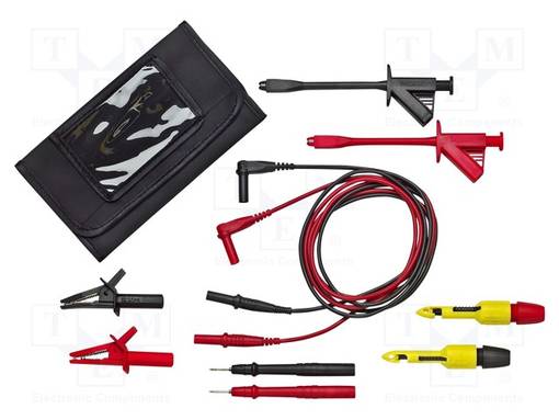 MITTAUSJOHDOT - MUSTA,PUNAINEN,KELTAINEN - Mittausjohdot - POM-5903A - 1