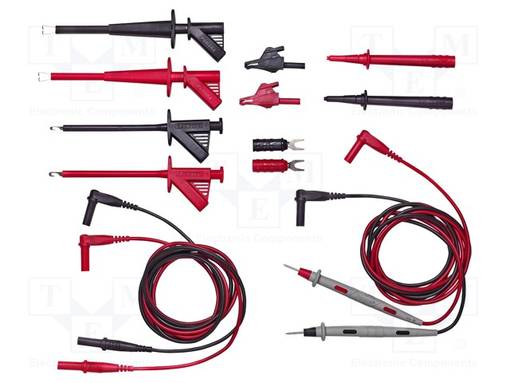 MITTAUSJOHDOT - MUSTA,PUNAINEN - Mittausjohdot - POM-6172A - 1