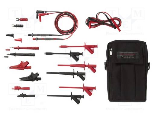 MITTAUSJOHDOT - MUSTA,PUNAINEN - Mittausjohdot - POM-6173A - 1