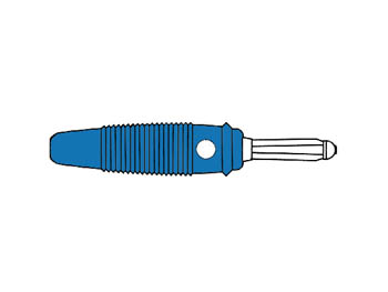 MULTIPLE SPRING WIRE PLUG, BLUE, 4mm, SCREW CONNECTION - BULA20K - Hirschman liittimet ja adapterit - HM1420A - 1