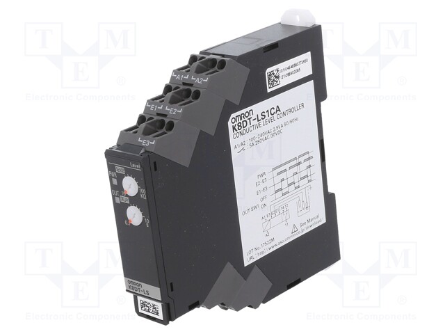 TASON VALVONTARELE - JOHTAVAN NESTEEN TASO - 100÷240VAC - SPDT - Valvontareleet - K8DT-LS1CA - 1