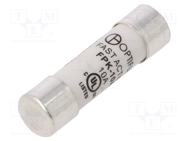 10A - 600VAC - 600VDC - NOPEA - 10,3X38MM - Sulakkeet 10,3x38mm - FPK-10A - 1