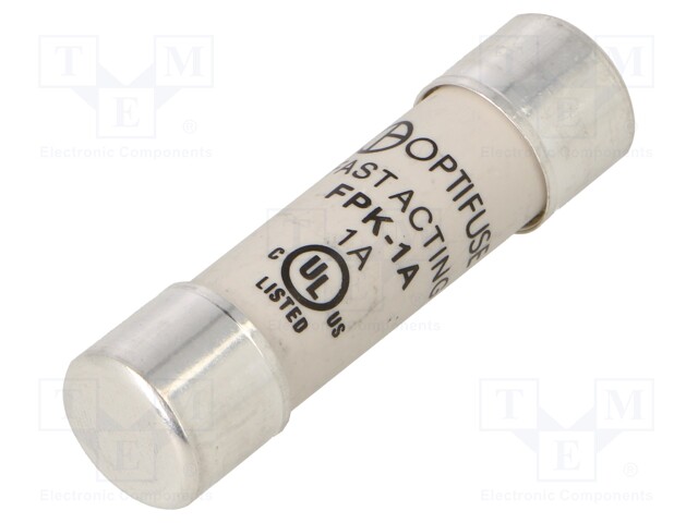 1A - 600VAC - 600VDC - NOPEA - 10,3X38MM - Sulakkeet 10,3x38mm - FPK-1A - 1
