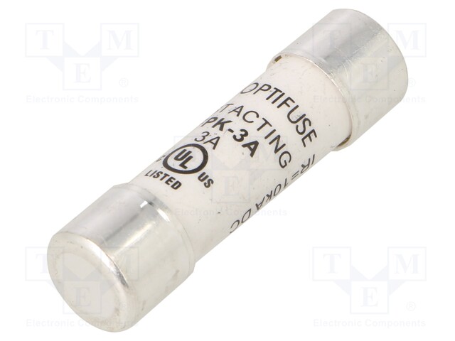 3A - 600VAC - 600VDC - NOPEA - 10,3X38MM - Sulakkeet 10,3x38mm - FPK-3A - 1