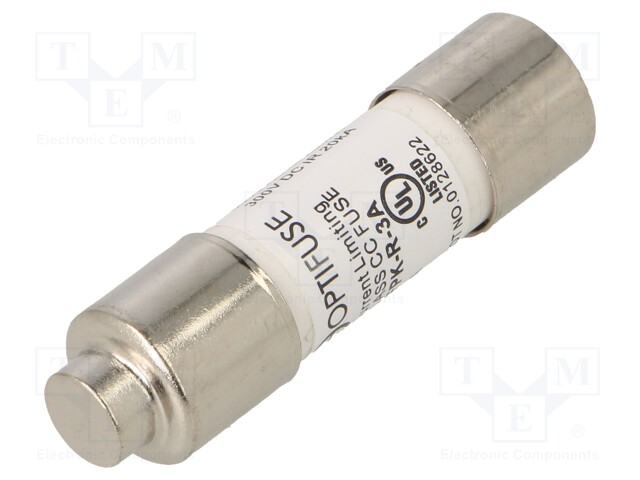 3A - 600VAC - 600VDC - NOPEA - 10,4X38,1MM - Sulakkeet 10,3x38mm - FPK-R-3A - 1