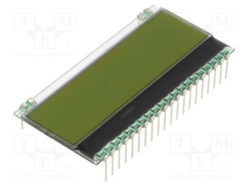 LCD NÄYTTÖ - AAKKOSNUMEERINEN - STN POSITIVE - 8X1 - KELTAVIHREÄ - Aakkosnumeeriset LCD-näytöt - EADOGM081L-A - 1