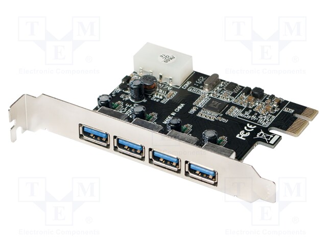 PC-KORTTI: PCIE - RJ45-PISTORASIA X4 - USB 3.0 - Tietokonetarvikkeet - muut - PC0057A - 1