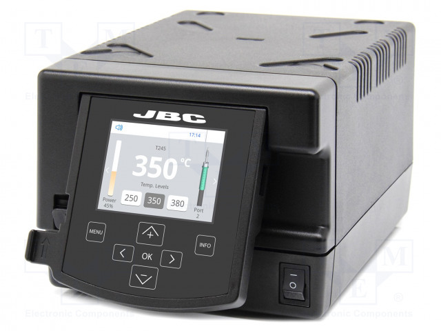 ASEMA: PERUS-150W - 90÷450°C - 230VAC - LCD NÄYTTÖ - ESD - CH: 2 - Juotinasemat ja juotteenpoistoasemat - JBC-DD-2A - 1