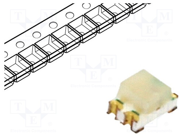 LED - RGB - SMD - 0805 - 1,8÷2,6/2,8÷3,6/2,8÷3,6VDC - 2X1,25X1,1MM - Pintaliitos LED - OSTB0805C1C-A - 1