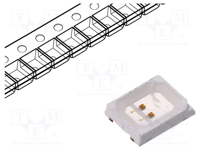 LED - KELTAINEN - SMD - 2835 - 4÷6LM - 1,8÷2,4VDC - 2,8X3,5X0,85MM - 120° - Pintaliitos LED - OSY52835C1H-60MA - 1