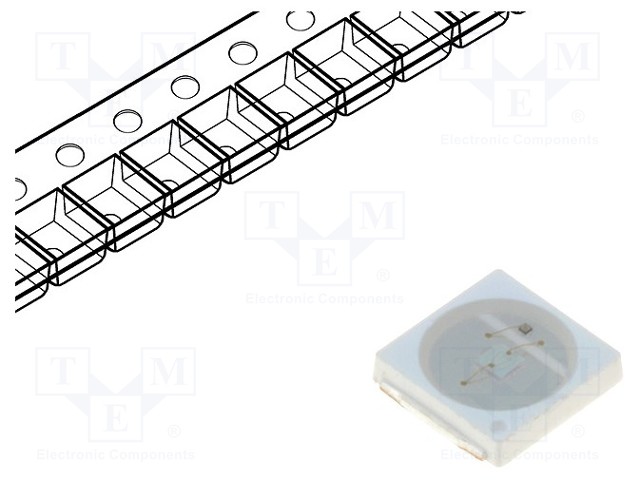 LED - ORANSSINKELTAINENNVÄRINEN - SMD - 3030 - 30÷55LM - 2,8÷3,6VDC - 3X3X0,55MM - Pintaliitos LED - PJ2N-FFPE-A - 1