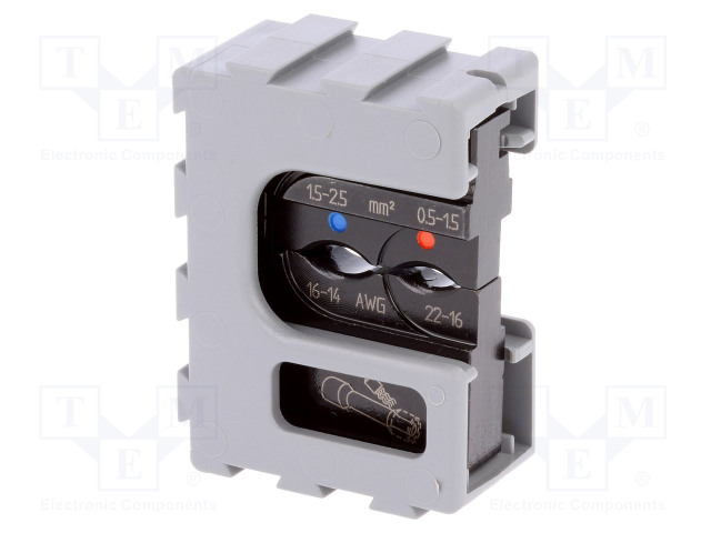 PURISTUSLEUAT - ERISTETYT LIITTIMET - 22AWG÷14AWG - 0,5÷2,5MM2 - Krimppauspihdit - muut - PR.MCT3258AAA - 1