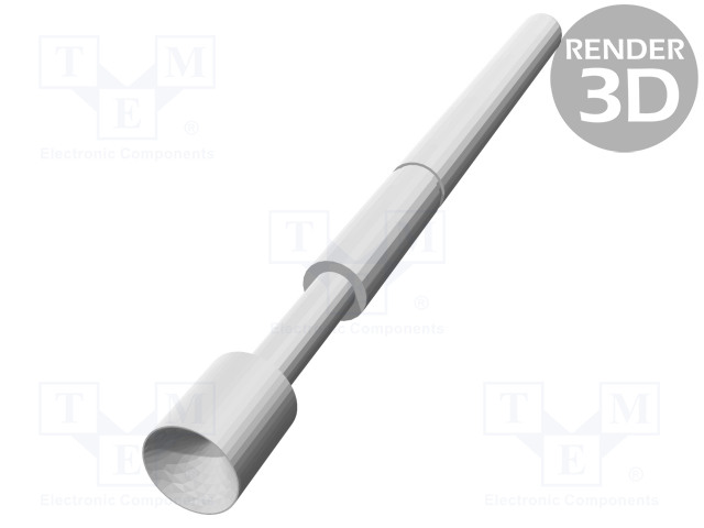 TESTAUSNEULA - VIETEREIDEN MURTOSUOJA: 2MM - 2,54MM - 3A - TERÄS - Mittausneulat - TK0030N.A127S120A - 1