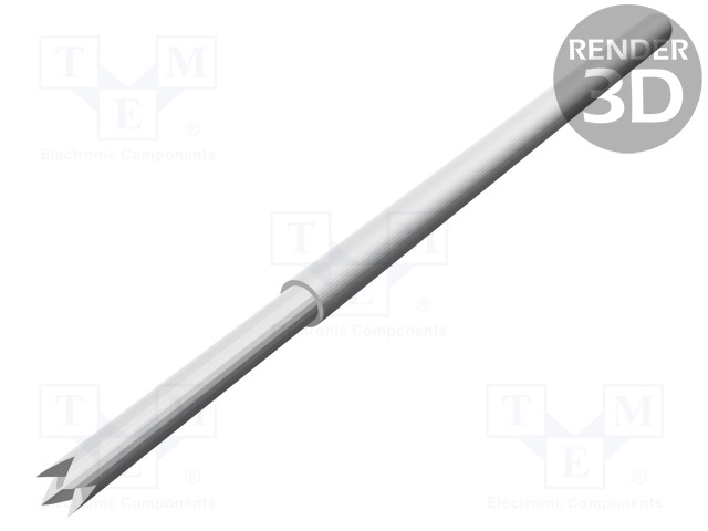 TESTAUSNEULA - VIETEREIDEN MURTOSUOJA: 5,1MM - 6,35MM - 3A - CUBE - PÄÄ U - Mittausneulat - TK0045N.U030C200A - 1