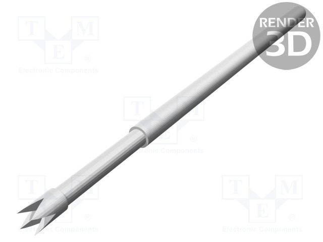 TESTAUSNEULA - VIETEREIDEN MURTOSUOJA: 5,1MM - 6,35MM - 3A - CUBE - Mittausneulat - TK0045N.V127C200A - 1