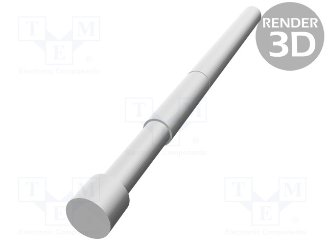 TESTAUSNEULA - VIETEREIDEN MURTOSUOJA: 5,1MM - 6,35MM - 3A - CUBE - Mittausneulat - TK0050N.F254C120A - 1