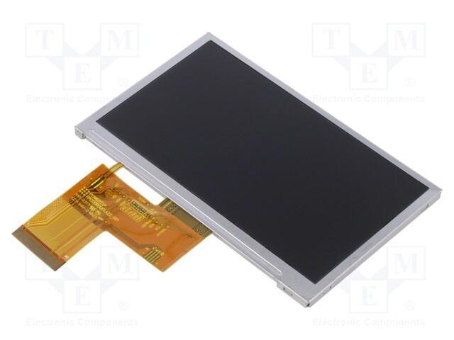 TFT NÄYTTÖ - 4,3" - 480X272 - VALAISTUS: LED - KOOT: 105,5X67,2X3,57MM - TFT-näytöt - PH480272T016-ZBA - 1