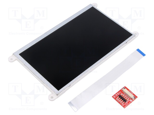 TFT NÄYTTÖ - 7" - 800X480 - VALAISTUS: LED - 32KBRAM,192KBFLASH - 5VDC - Älykkäät näytöt - GEN4-ULCD-70D-WVA - 1