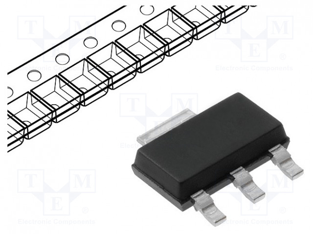 TRANSISTORI: NPN - BIPOLAARI - 60V - 6A - 1,6W - SOT223 - Transistorit - ZXTN2010GTA - 1